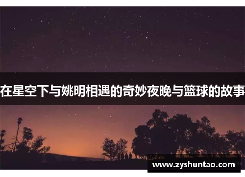 在星空下与姚明相遇的奇妙夜晚与篮球的故事